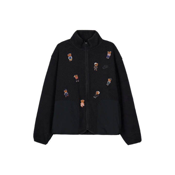 Nike Nike Velvet Jackets Men's Black Stand Collar Moderate