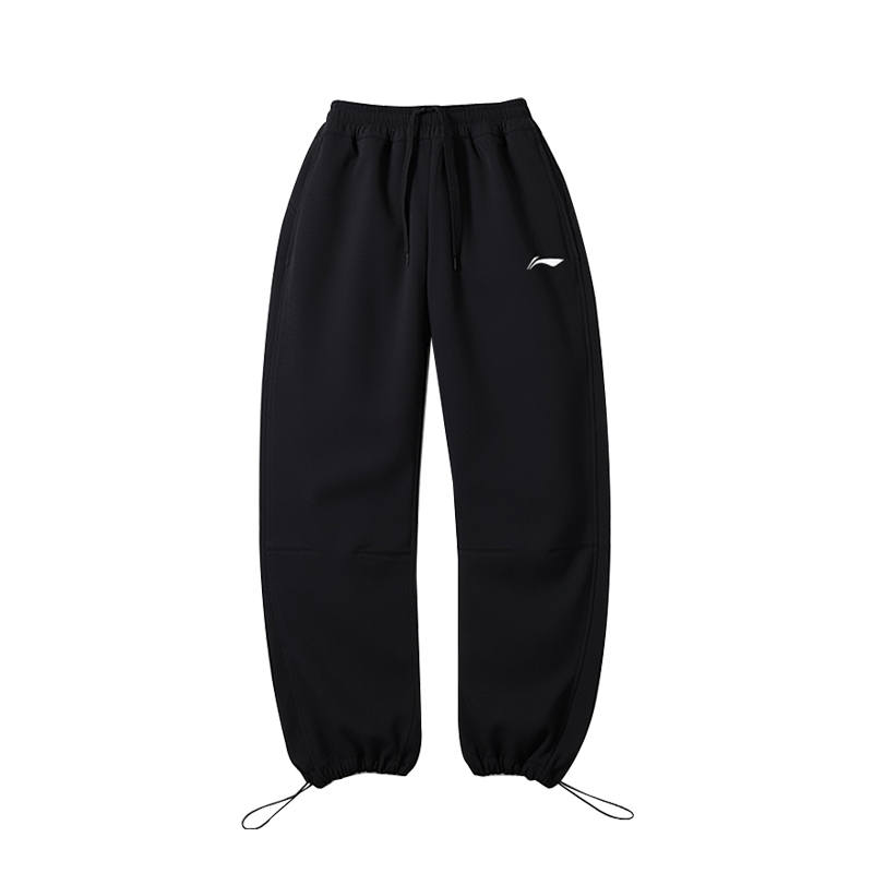 Li-Ning Li Ning Casual Pants Unisex Black Men's Moderate Sweatpants