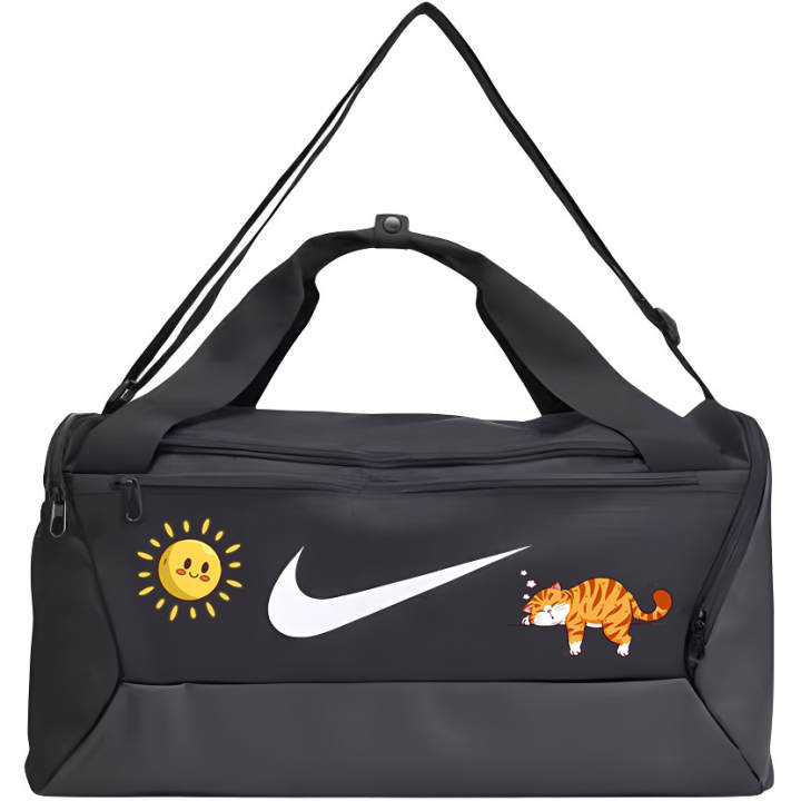Nike Nike Fabric Smiley Face Gym Bag Travel Bag Unisex Black