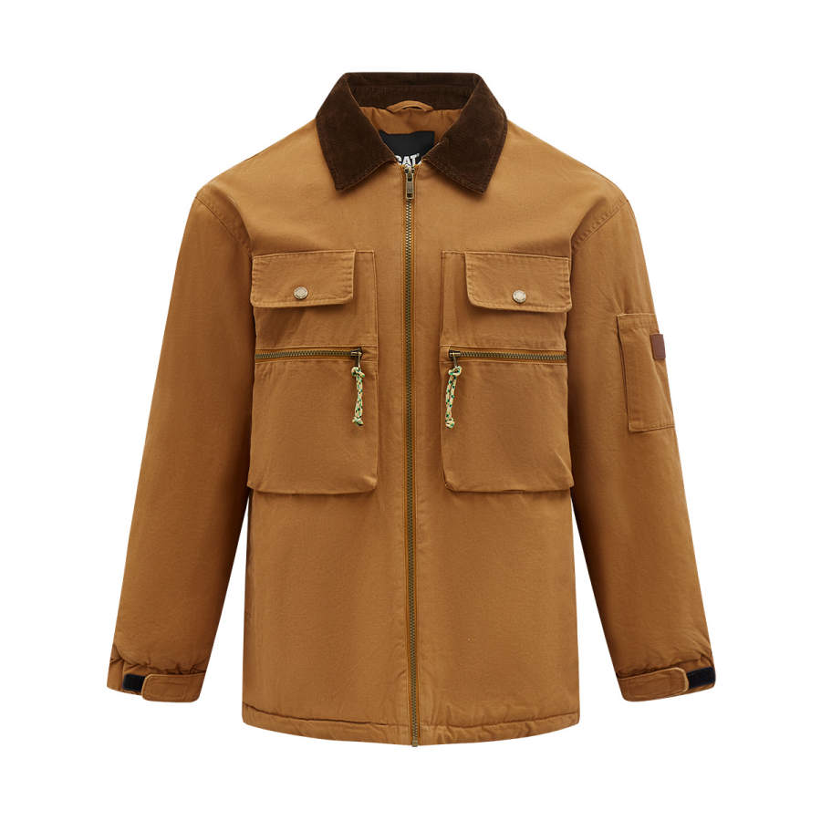 CAT CAT Puffer Jackets Men's Lapel Thickened Cargo Puffer Jacket