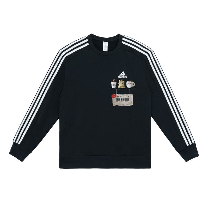 Adidas Adidas Sweatshirts Unisex Black Crew Neck Moderate