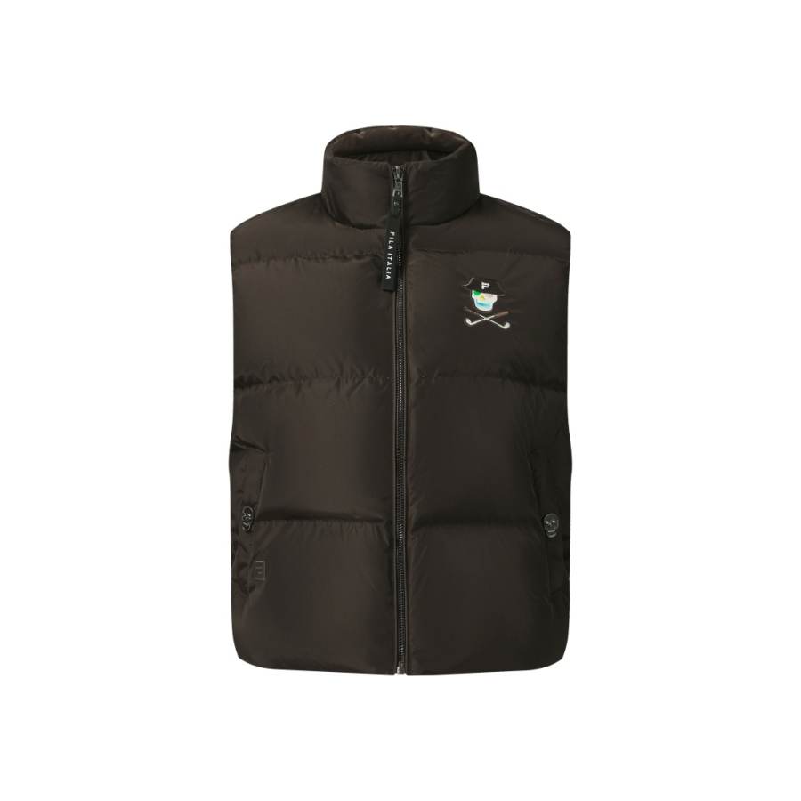 FILA x Shelby And Sandy Golf Down Vest Women's Chocolate Brown