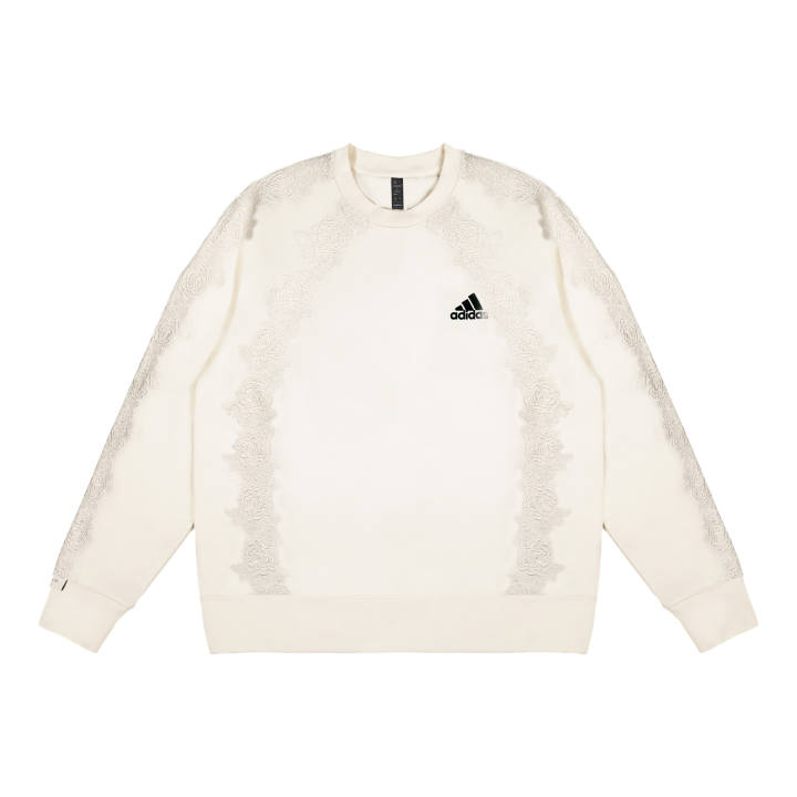 Adidas Adidas Sweatshirts Unisex White Crew Neck Thickened Regular
