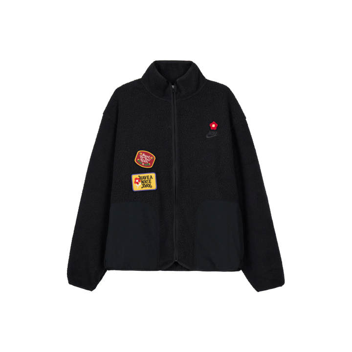 Nike Nike Velvet Jackets Men's Black Stand Collar Moderate