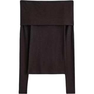 COS Knitwear Women's Dark Brown Boat Neck Moderate