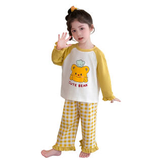 Lanza Loungewear Set Spring Fall Yellow Children Aged 3 7 Years Old