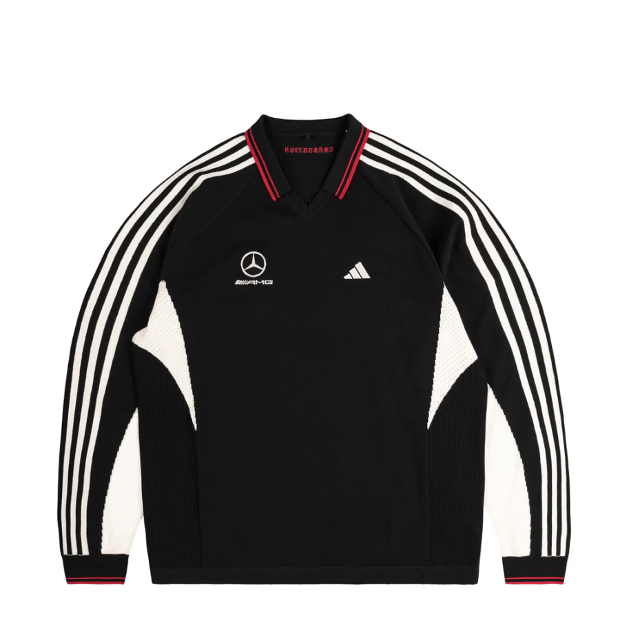 Adidas Adidas MERCEDES AMG FW25 Consortium For Motorsport Knit Jersey Sweatshirt T Shirt Unisex