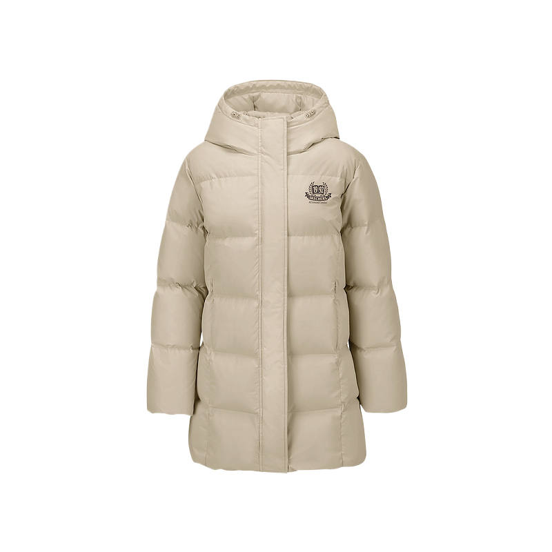 Skechers Down Jackets Women's Light Brown/0046 Hooded