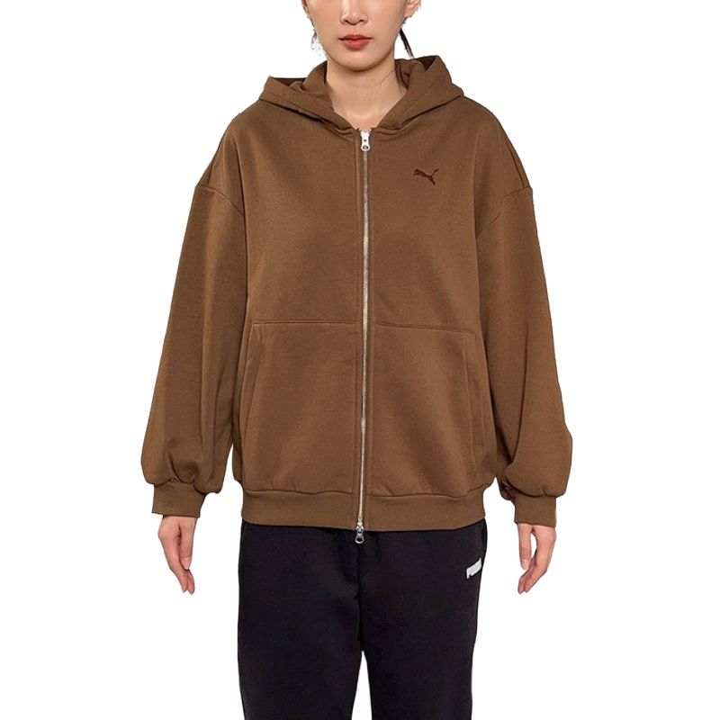 PUMA Jackets Women's Brown Hooded Moderate Other