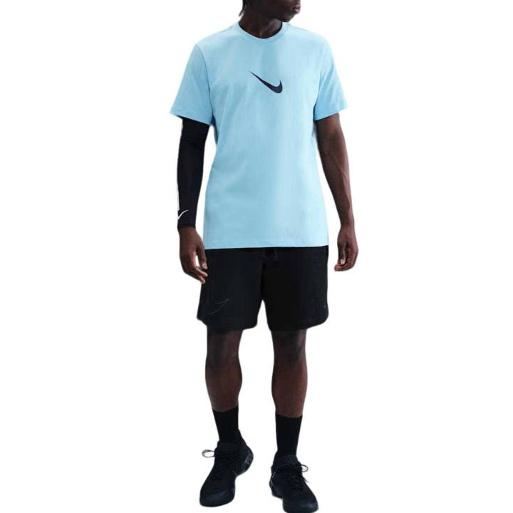 Nike Nike T Shirts Men's Blue Crew Neck Moderate