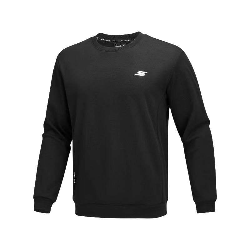 Skechers Sweatshirts Men's Black 0018 Crew Neck Moderate