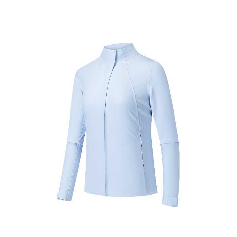 ANTA Jackets Women's Light Dusk Blue Stand Collar Moderate Other