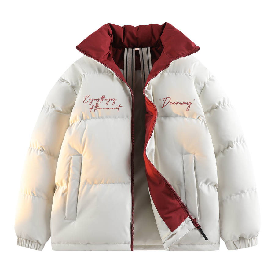 DEERWAY DEERWAY Puffer Jackets Unisex Stand Collar Thickened Padded Puffer Jacket