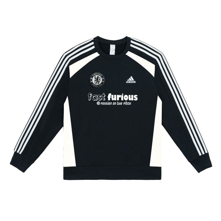Adidas Adidas Sweatshirts Unisex Black Crew Neck Moderate
