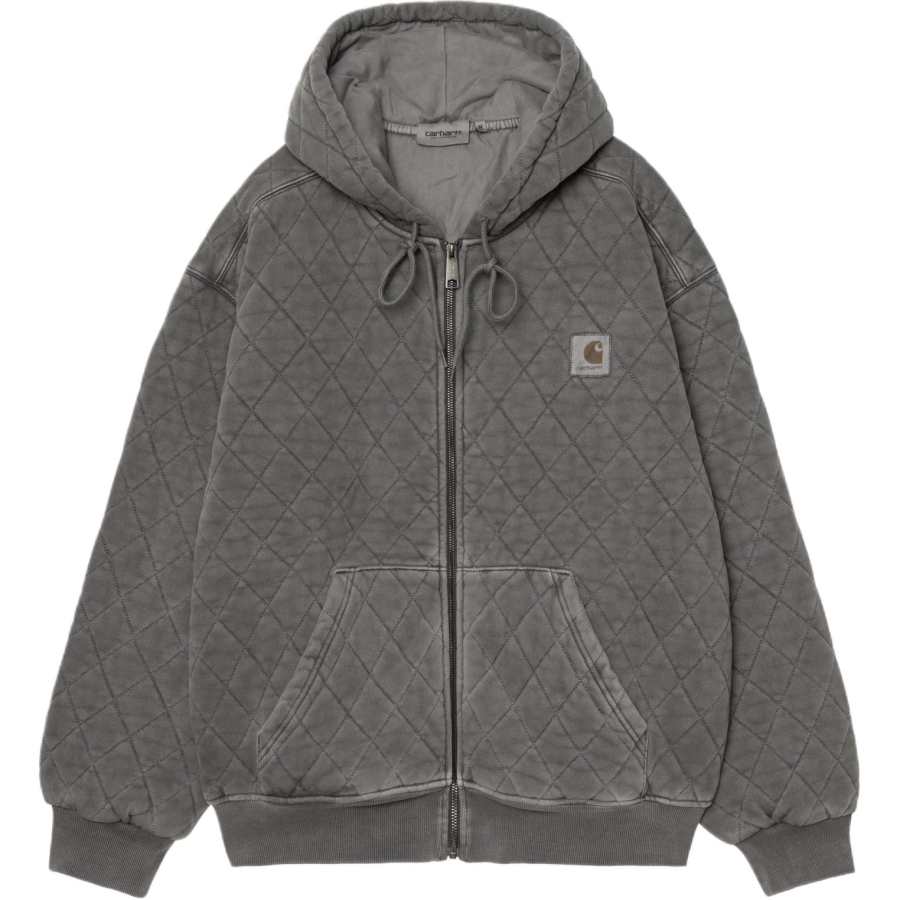 Carhartt Wip quilted hooded zip-up jacket