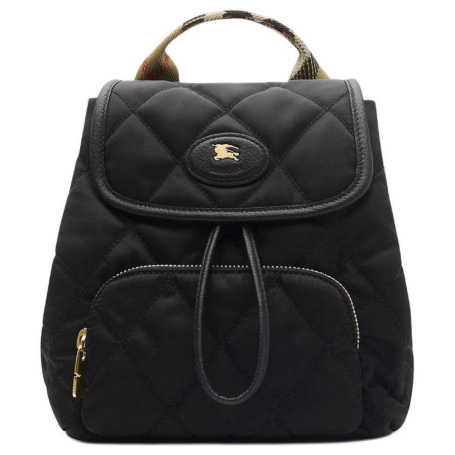 Burberry Horseshoe Polyamide Backpack Mini Women's Black