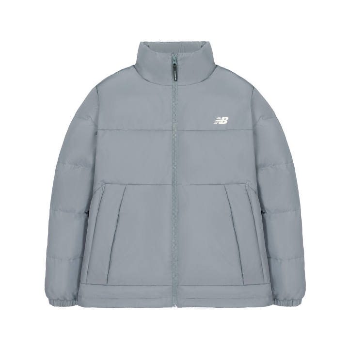 New Balance New Balance Down Jackets Men's Gray Blue Stand Collar Thin Other