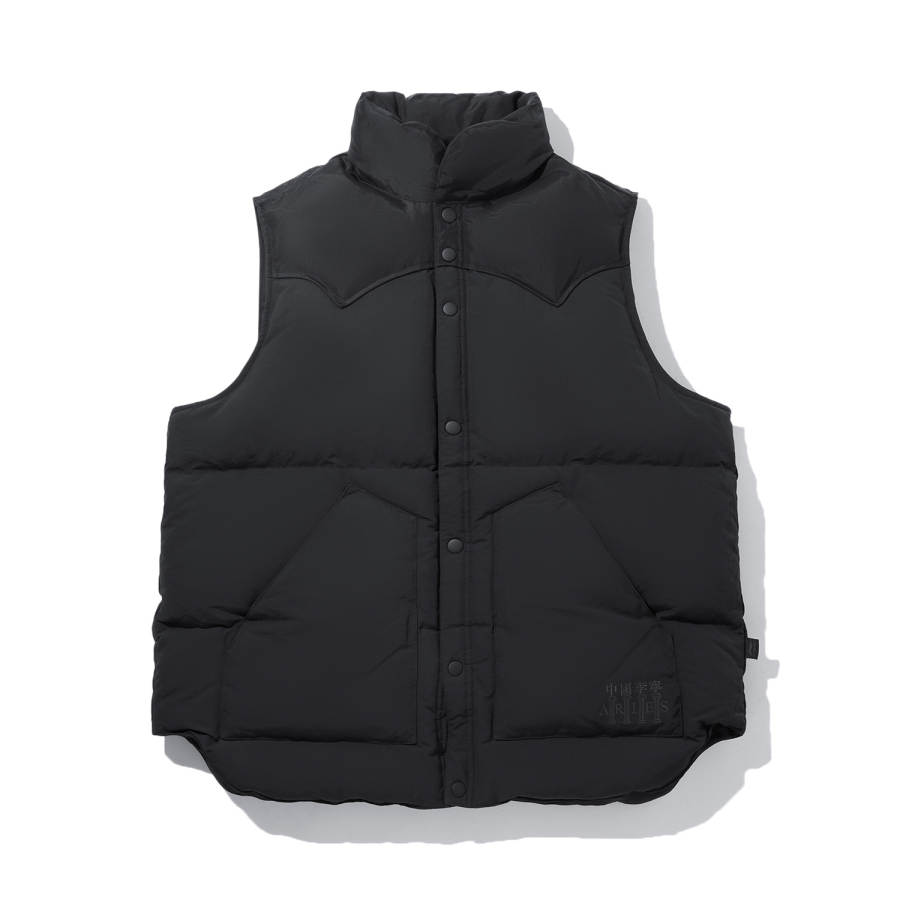 Li-Ning Li Ning Down Vests Men's Standard Black Stand Collar Moderate Other