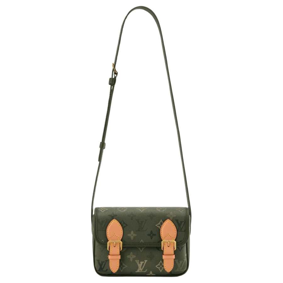 LOUIS VUITTON Monogram Surplus Coated Canvas Shoulder Bag, Crossbody Bag Mini Men's Green