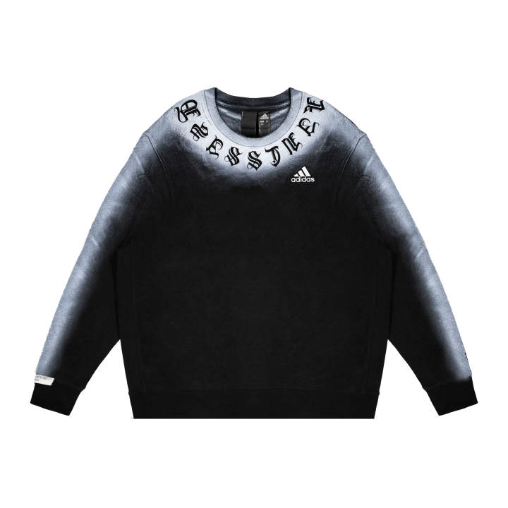 Adidas Adidas LABEL Sweatshirts Unisex Black Crew Neck Moderate Regular