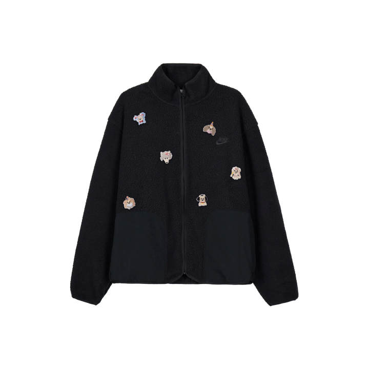 Nike Nike Velvet Jackets Men's Black Stand Collar Moderate