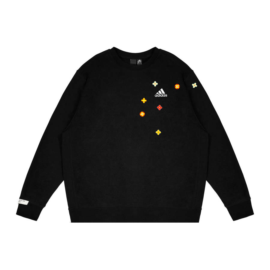 Adidas Adidas Sweatshirts Unisex Black Crew Neck Moderate Regular