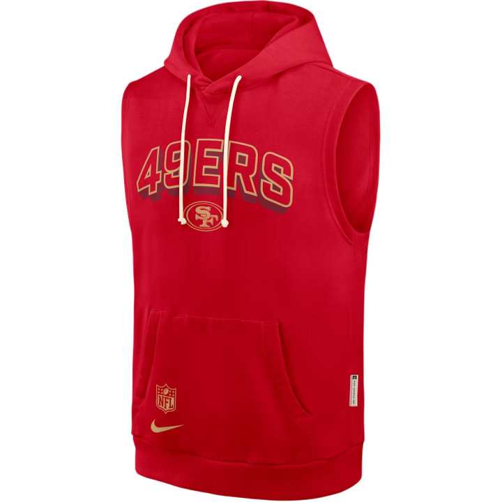 Nike Nike San Francisco 49ers Sideline Men's Nike Dri-FIT Nfl Sleeveless Pullover Hoodie
