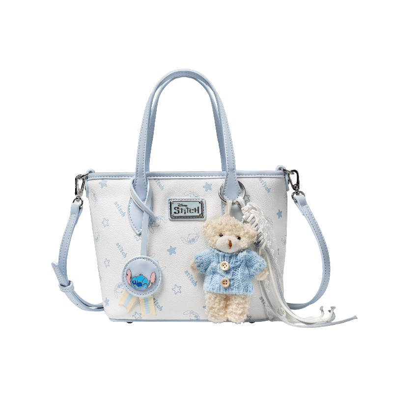 Disney Stitch PVC Handbag Regular Women's Blue/Brown