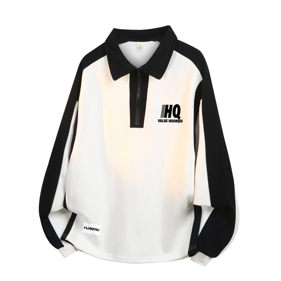 HUANQIU Sweatshirts Unisex Lapel Moderate Regular