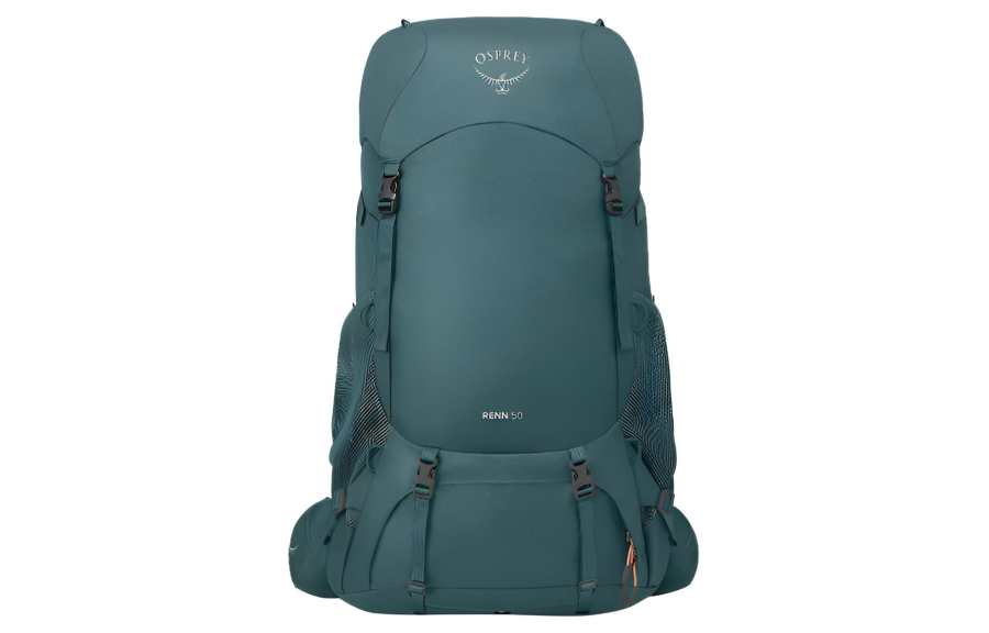 OSPREY 50L Mountaineering Outdoor Bag Polyester Waterfall Blue & Watermelon Orange Women's