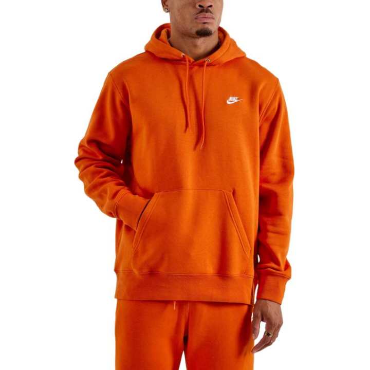 Nike Nike Club Sweatshirts Men's Orange Hooded Moderate