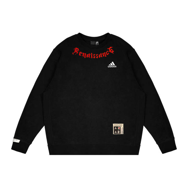 Adidas Adidas Sweatshirts Unisex Black Crew Neck Moderate Regular