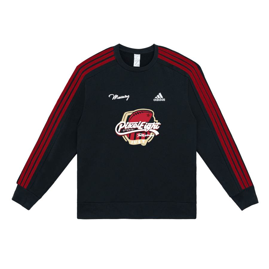 Adidas Adidas Sweatshirts Unisex Black Crew Neck Moderate