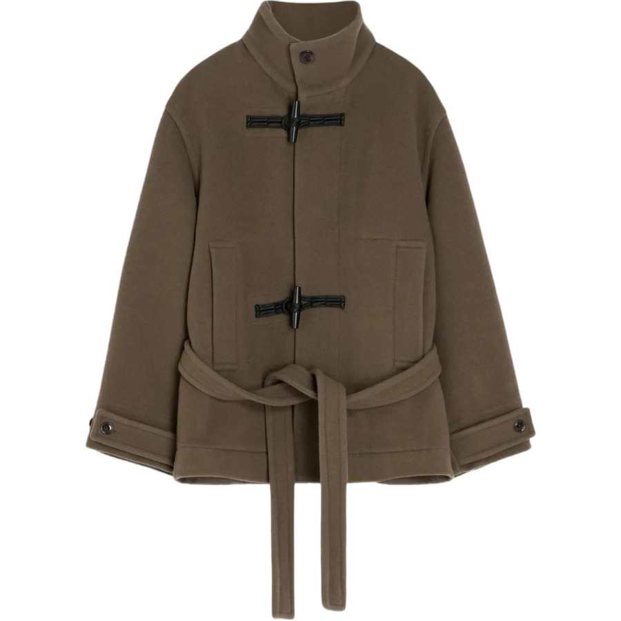 Lemaire Lemaire toggle-fastening belted duffle coat