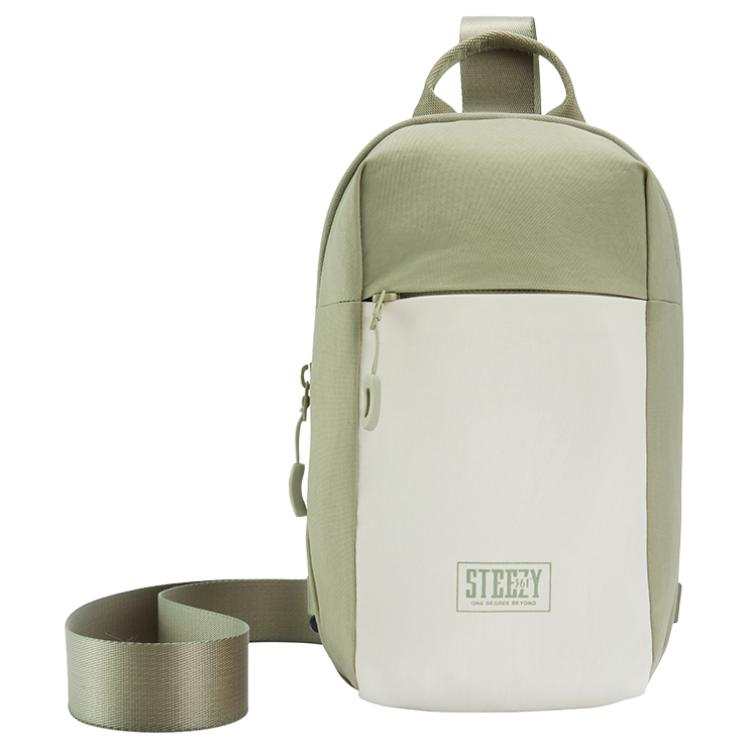 361° Fabric One Shoulder Sling Bag Unisex Green & Khaki