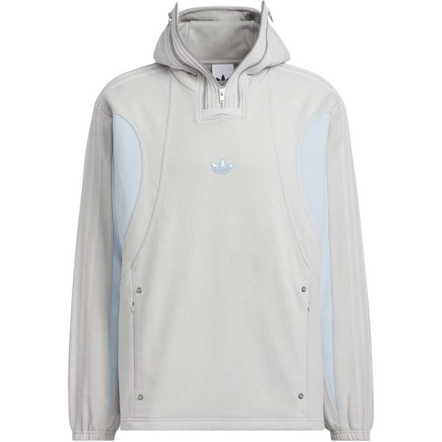 Adidas Originals x GALI SHELL HOODIE Fleece Lined Hooded Loose Fit Pullover Long Sleeved Sweatshirt Unisex