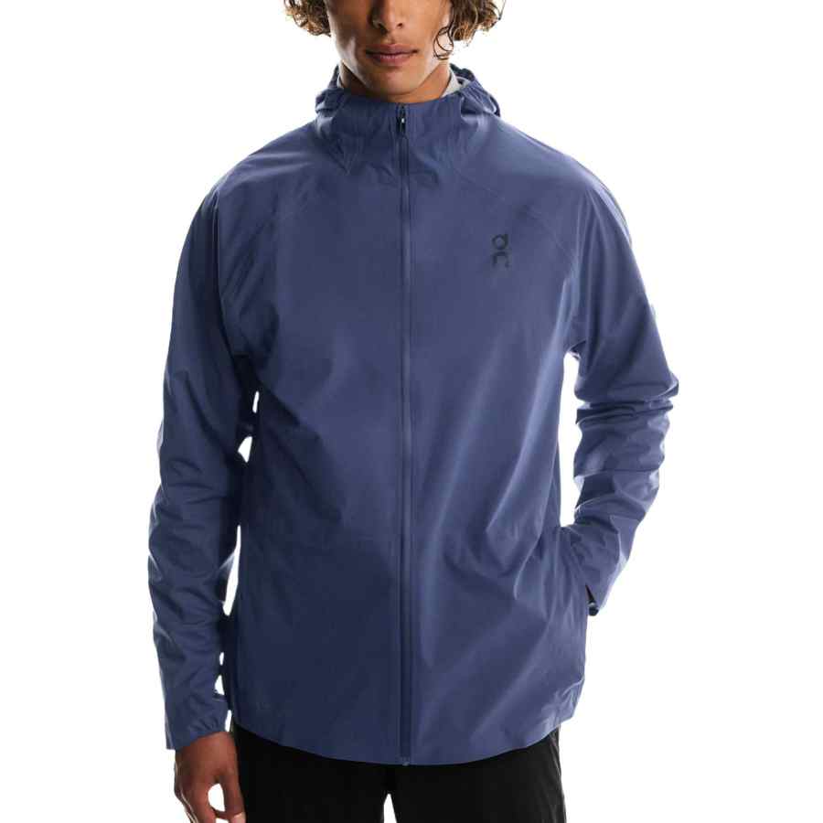 On On Performance Jackets Men's Blue Hooded Moderate Other