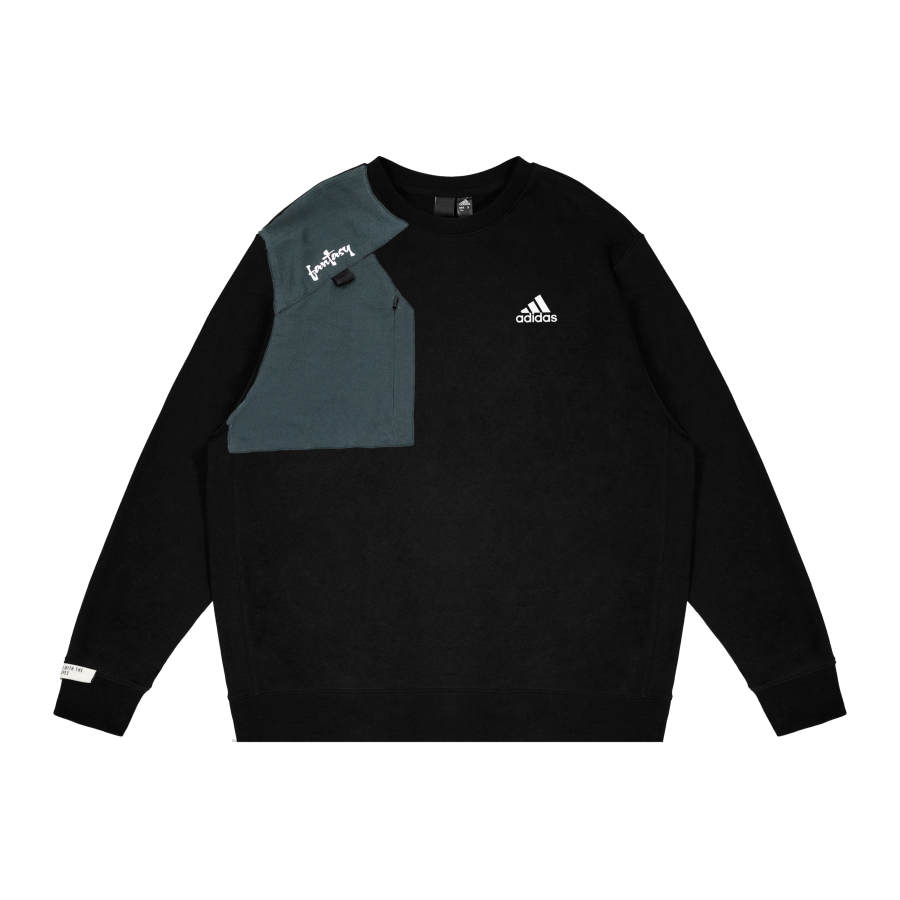 Adidas Adidas Sweatshirts Unisex Black Crew Neck Moderate Regular