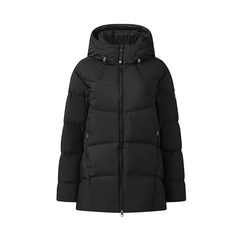 FILA WHITE Down Jacket Women's Jet Black