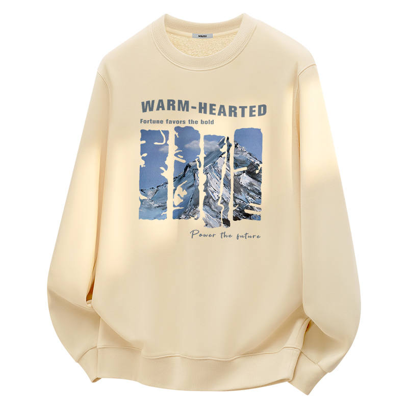 MINISO MINISO Sweatshirts Unisex Crew Neck Thickened Regular