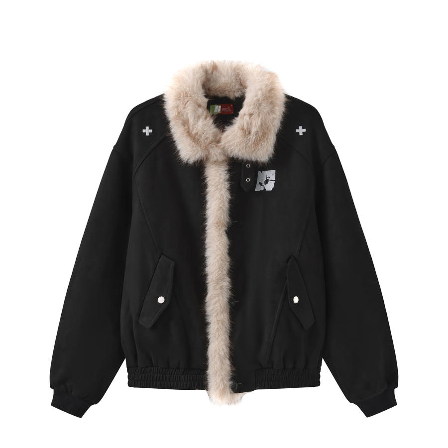 NSTNEW START Furs Unisex Black Comes With Sprouting Tag Fur Collar Moderate