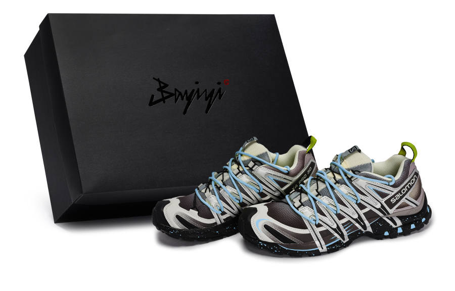 SALOMON XA PRO 3D Abrasion Resistant Abrasion Resistant Low top Running Shoes Unisex Gray Black Blue Silver