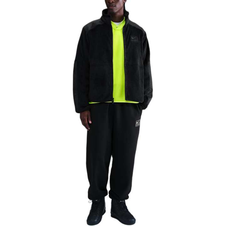 Nike Nike X Stussy Jackets Unisex Black Stand Collar Fleece Lined Other