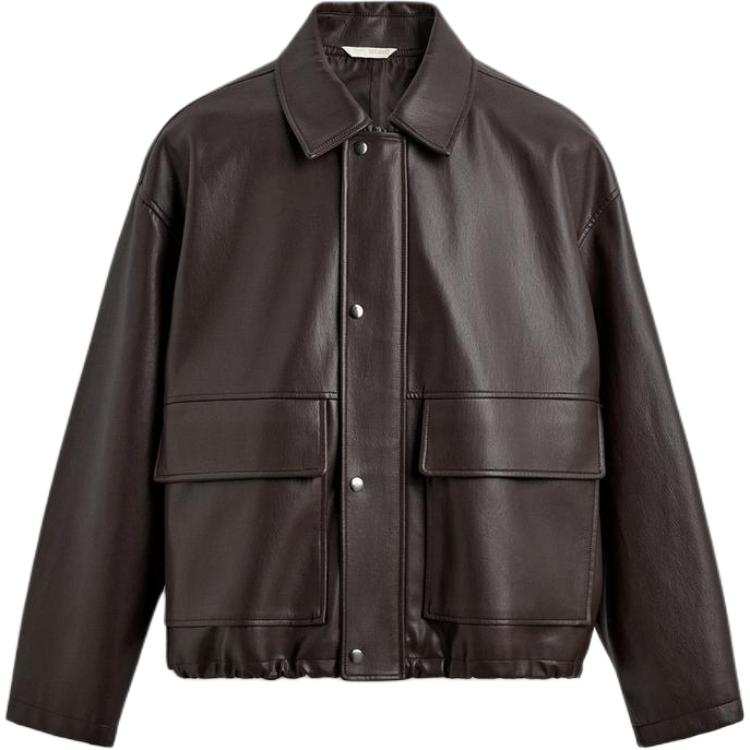 ZARA ZARA Jackets Men's Dark Brown Lapel Moderate Other