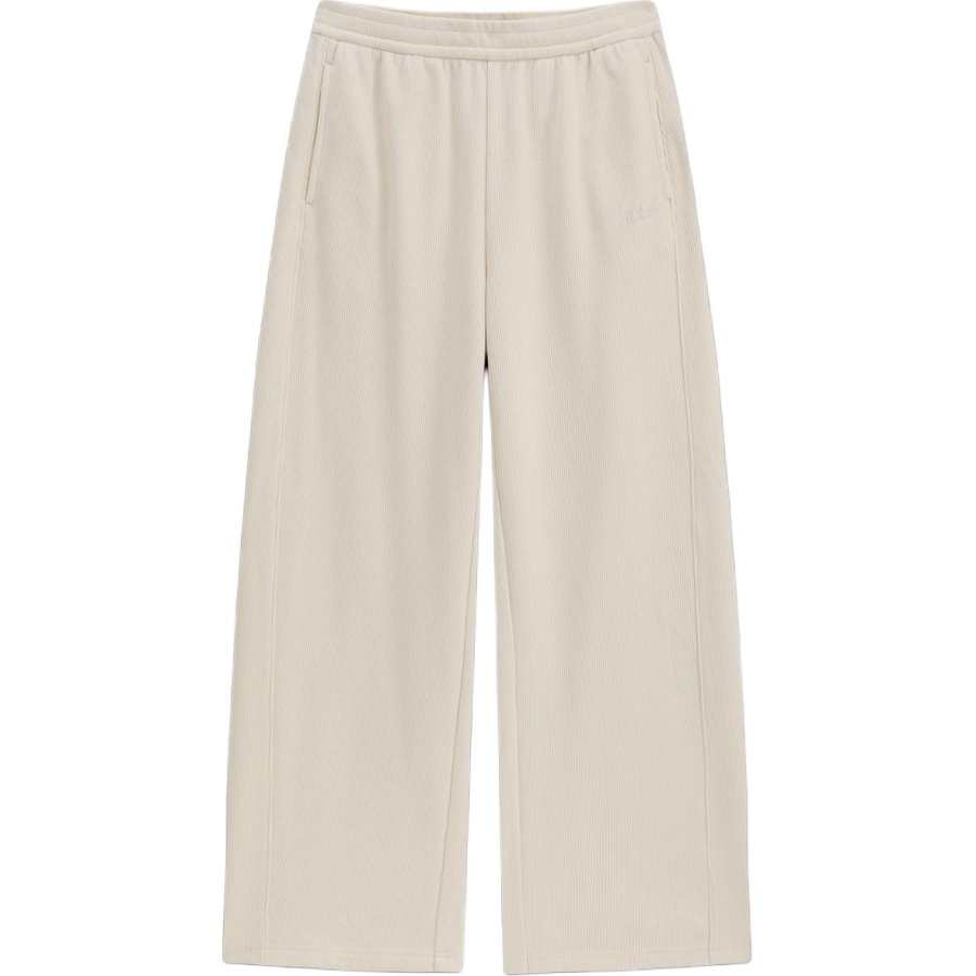 GAP Logo Embroidery Loose Fit Fleece Lined Classic Wide Leg Casual Pants Women's