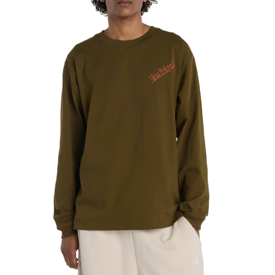 New Balance New Balance T Shirts Men's Brown Crew Neck