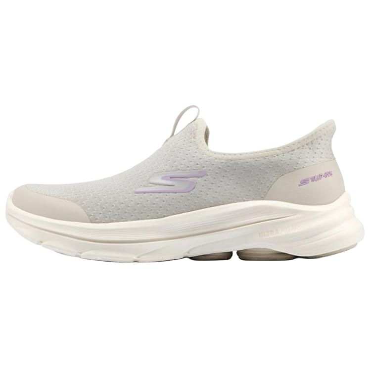 Skechers Go Walk 8 Comfortable And Lightweight Breathable Support Rebound Walking Shoes Women's Beige