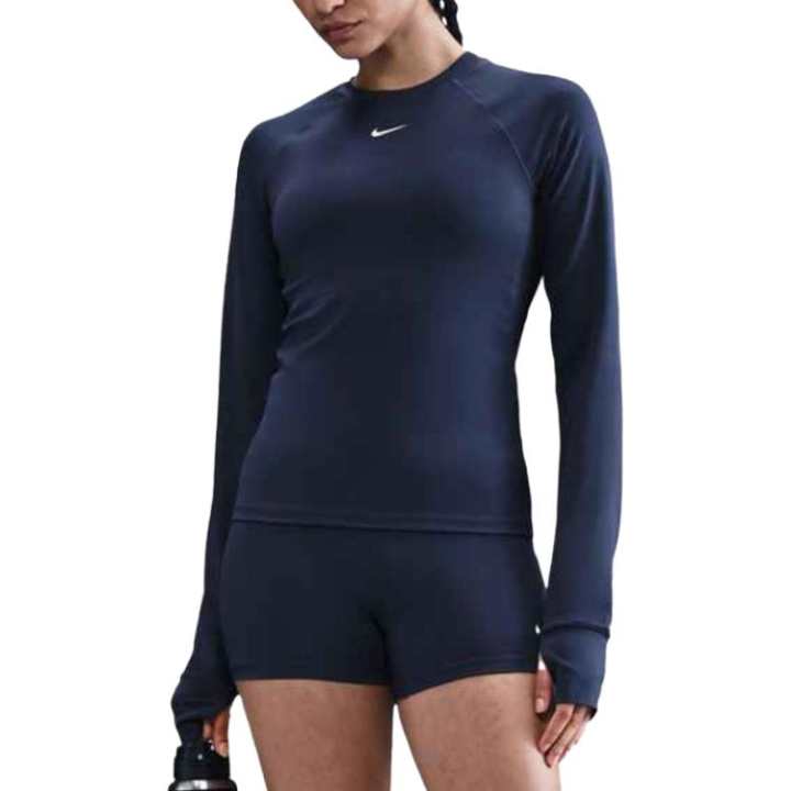 Nike Nike Dri Fit T Shirts Women's Midnight Marine Blue Crew Neck