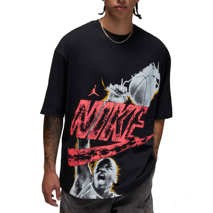 Jordan Jordan T Shirts Men's Black Crew Neck