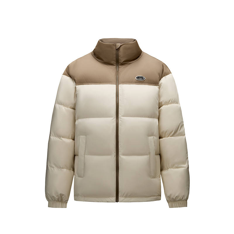 ANTA Anta Down Jacket Unisex Beige Brown